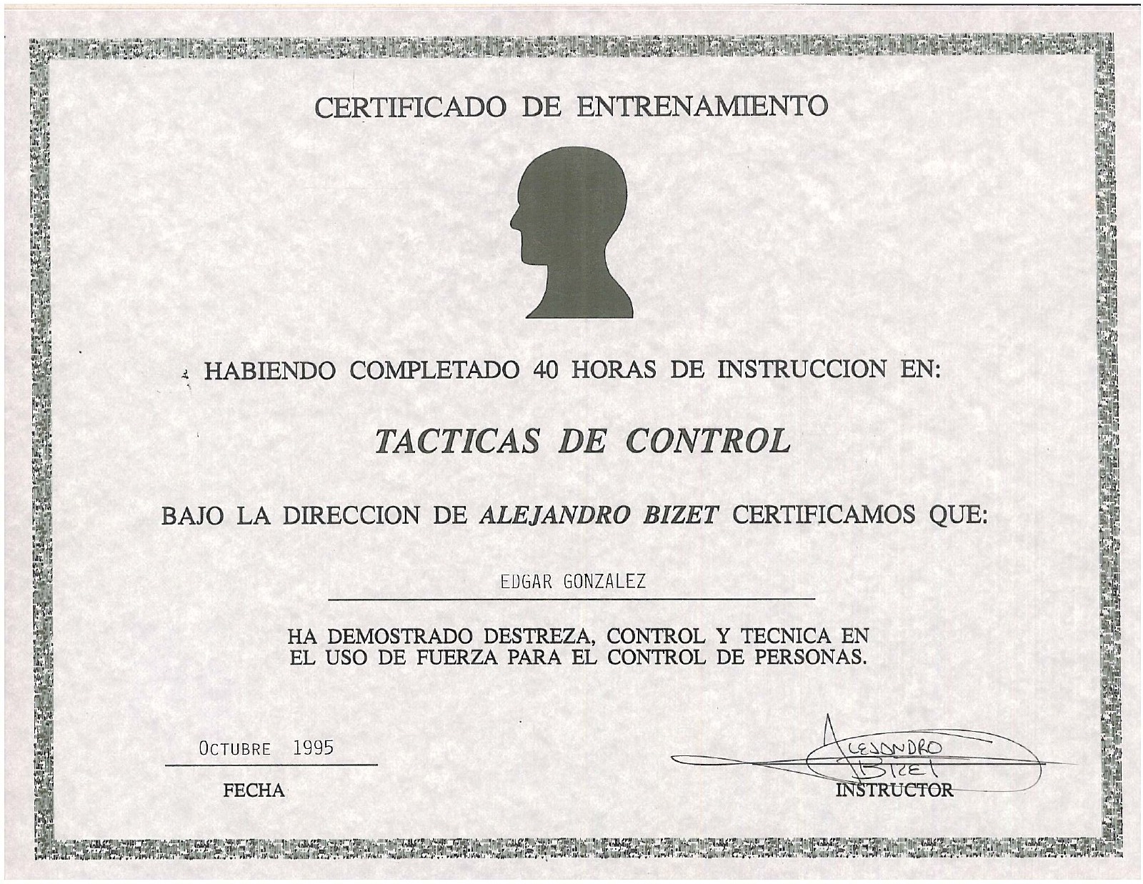 Primera página: Tácticas de control, 1995.